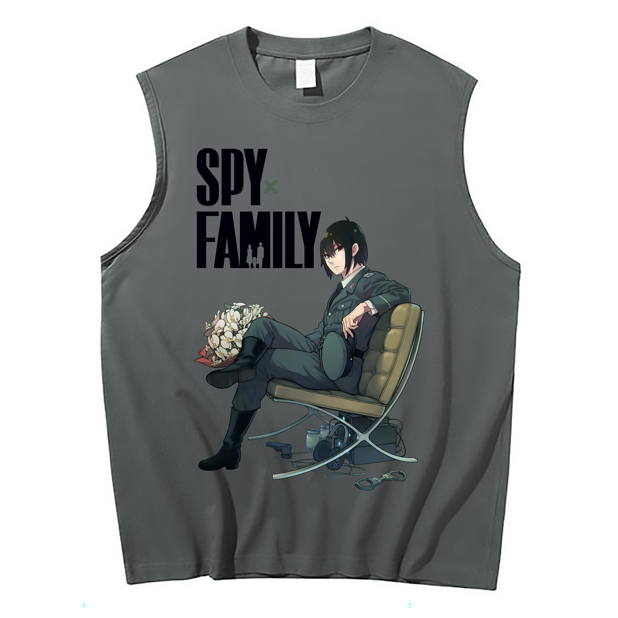 （画像用） SPY×FAMILY间谍家家酒 コットン100％タンクトップ（フロントプリント）